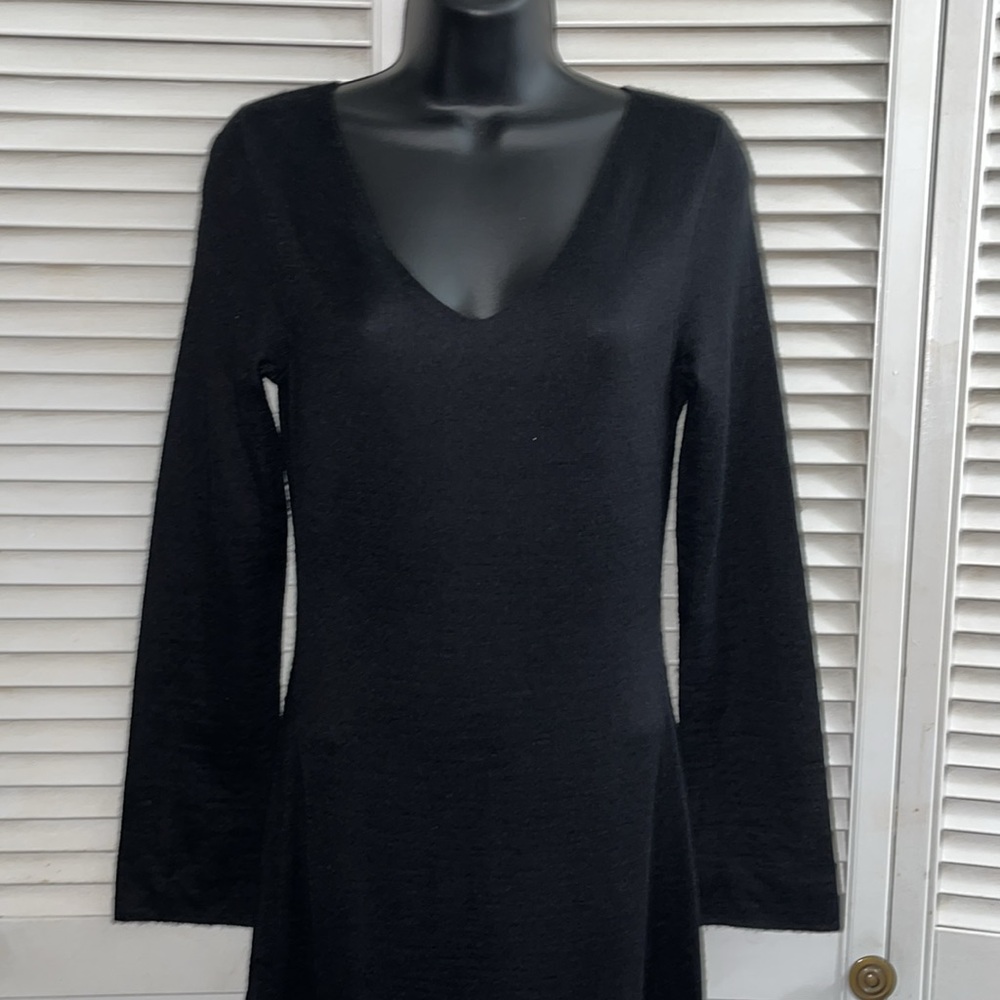 NWOT Peruvian Connection Pima cotton alpaca silk v-neck maxi dress - Picture 2 of 9